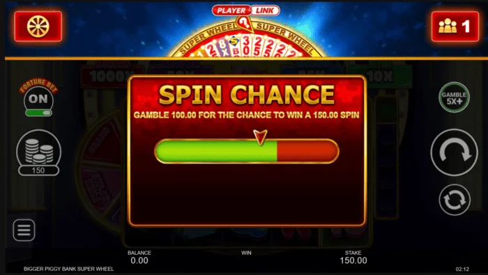 Bigger Piggy Bank Super Wheel spinningschans